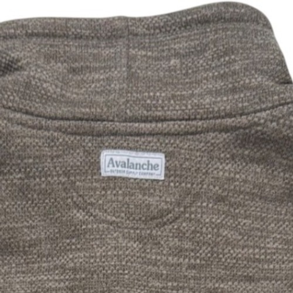 Avalanche Outdoor Supply Co Mens XXL Brown Textured Knit Button MockNeck Sweater - Picture 8 of 10